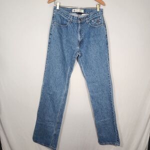 Women Harley-Davidson Straight Leg Blue Jeans Classic Style